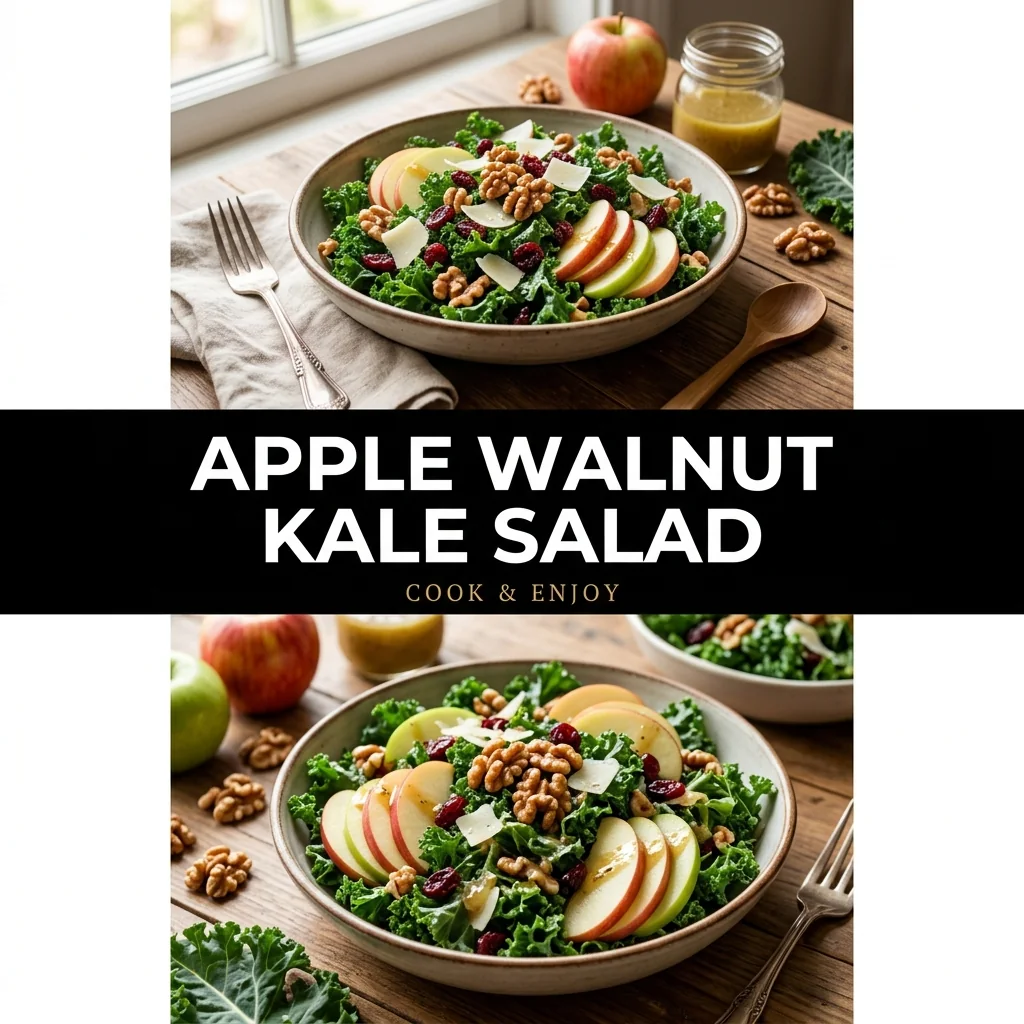 Apple Walnut Kale Salad recipe poster