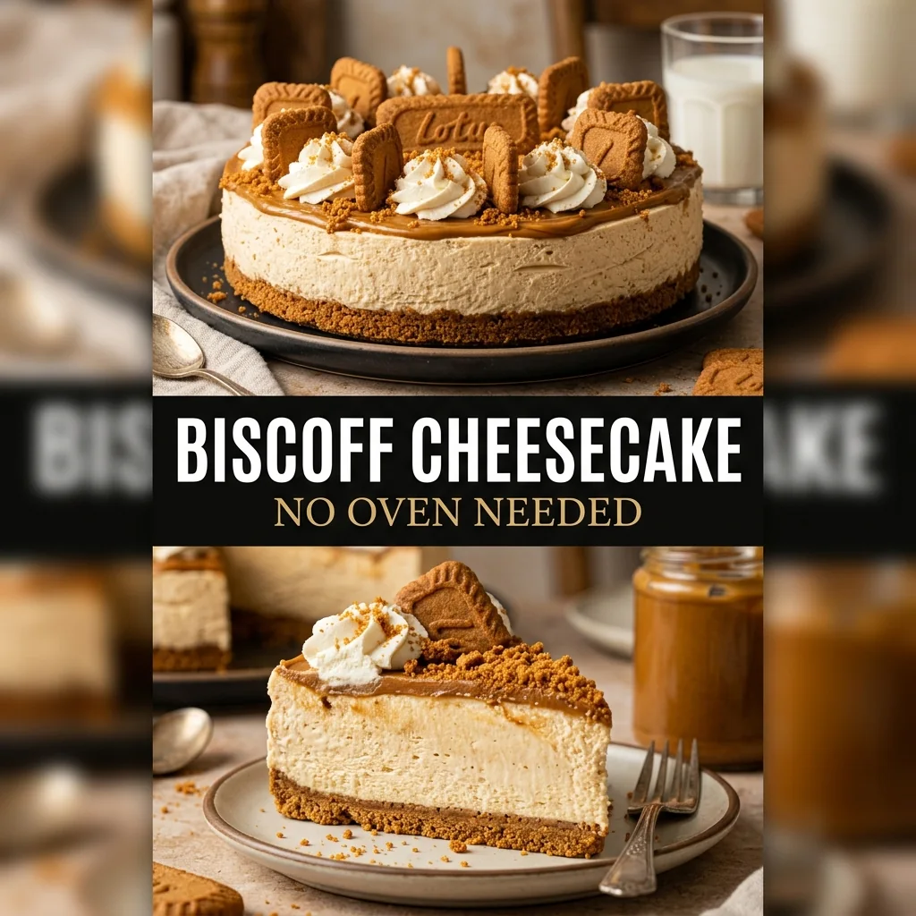 No-bake Biscoff cheesecake
