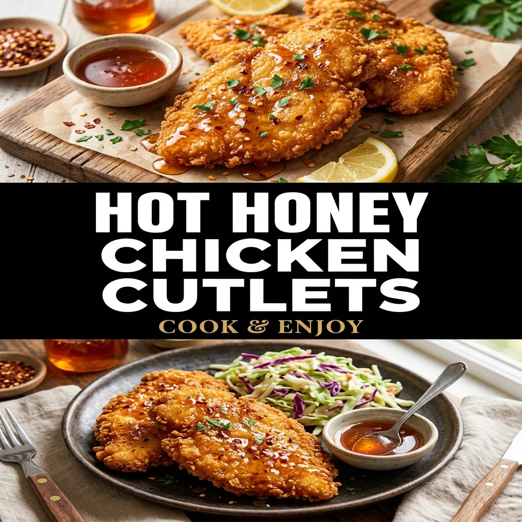 Hot Honey Chicken Cutlets recipe poster